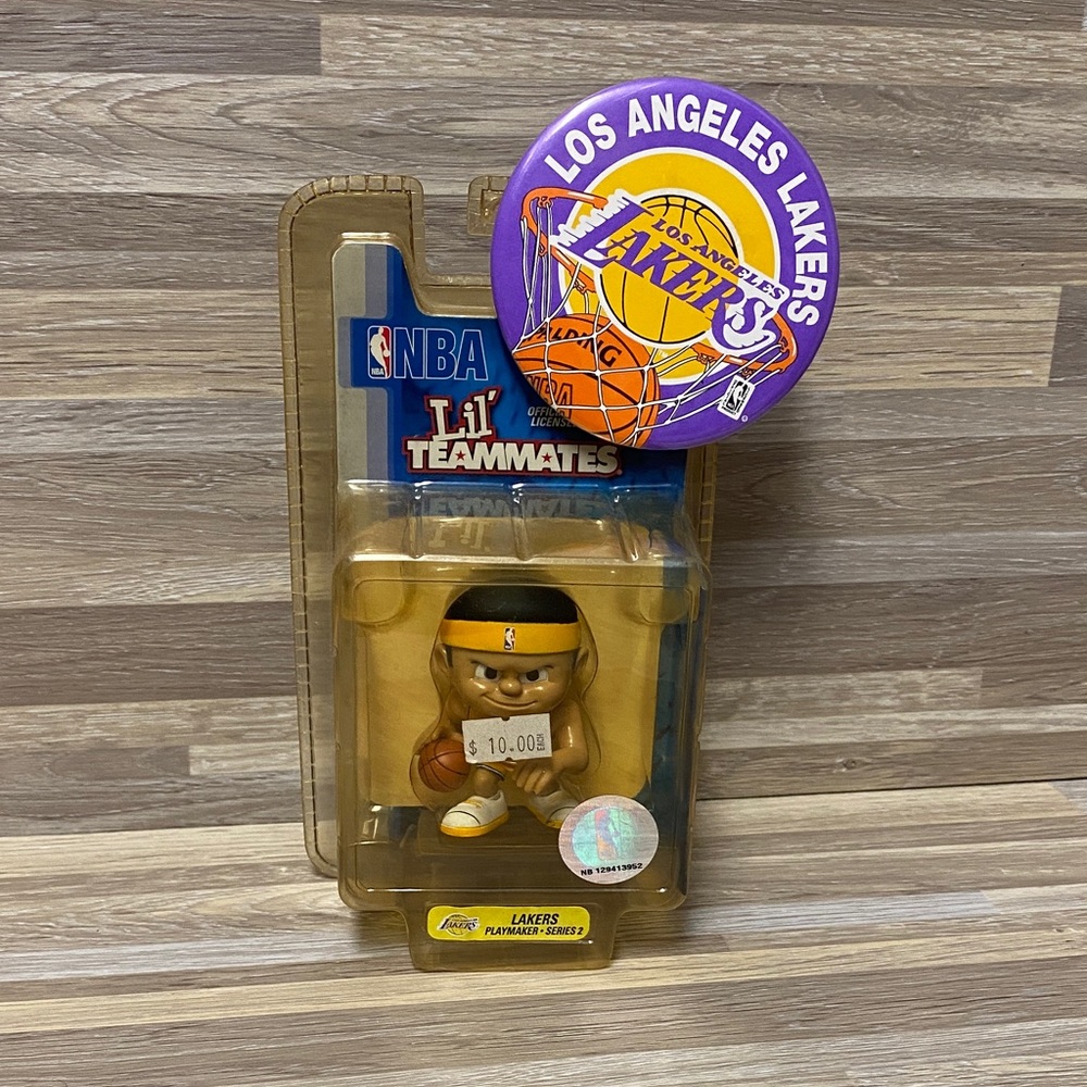 NBA Lil' Teammates Los Angeles Lakers Figure vintage pin